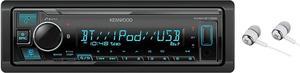 Bluetooth USB MP3 WMA AM/FM Digital Media Player Dual Phone Connection Pandora Car Stereo Receiver/Free Alphasonik Earbuds