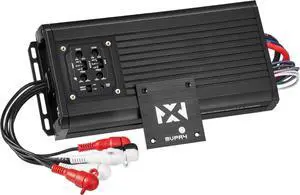 MVPA4 600W Total RMS 4-Channel Bridgeable Marine-V Series Micro Class D Compact Marine/Powersports/Motorcycle Amplifier | IPX67 Waterproof Rating