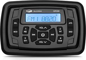 Marine Stereo Bluetooth Waterproof Boats Golf Cart Radio Digital Media Stereo Receiver AM FM Tuner Bluetooth Streaming on ATV UTV Motorcycle and Spa Hot Tubs