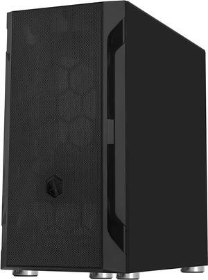 SilverStone Technology FAH1MB Solid Side Panel, Black, Mid-Tower Micro-ATX Case with Mini-DTX and Mini-ITX Support (FARA H1M)