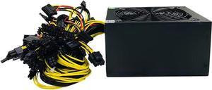 1800W/2000W Modular Mining Power Supply for 8 GPU ETH Rig Ethereum Miner,110-240V Active PFC Circuit Power Source