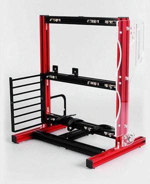 PC Test Bench ATX Test Bench Open Frame Computer Case ITX ATX MATX Open Air Case Water Cooling Fan Chassic Motherboard Test Bench (Red)