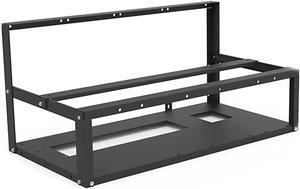 6 GPU Open Mining Rig Frame Stackable Mining Frame Rig Case for ETH/PSU/ATX Accessories Tools Frame Rig Case