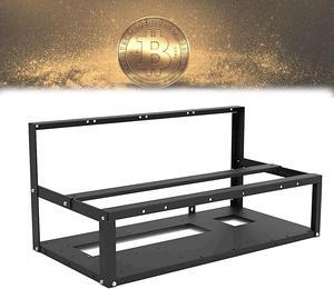 Mining Rig Frame, 6/8 GPU Steel Open Air Miner Mining Computer Frame Rig Case for Crypto Coin Currency Bitcoin ETH ETC ZEC Mining Accessories Tools