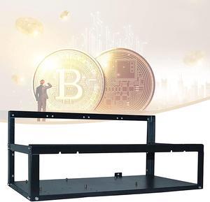 YHWD 6GPU Mining Frame, Computer Motherboard Case Rack with Good Heat Dissipation for Ethereum(ETH,etc)/Bitcoin(BTC)/siacoin(sc)