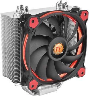 Thermaltake RIING Silent 150W Intel/AMD 120mm High Airflow LED Fan CPU Cooler, Red