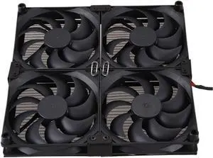 Xiaochen DIY Radiator Assembly Router Radiator TV Box Cooling Fan USB Fan 4 Fans