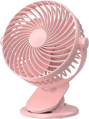 Handheld Portable Rechargeable USB Fan, Small Handheld Battery Operated Face Fan, Mini Hand Held Fan, USB Desk Fan, Quiet Adjustment Mini Fan, Personal Electric Small Fan For Home Outdoor (Pink)