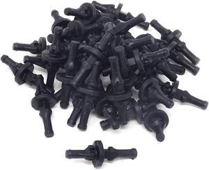 Honbay 40PCS PC Case Fans Black Rubber Reducing Noise AntiVibration Screws Fan Rivet for PC Case Fan or CPU Fan