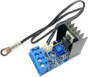 DC 12V 1A Automatic PC CPU Fan Temperature Control Speed Controller Case Fan Speed Governor with Sensor for 2 3 4 Wire Fan