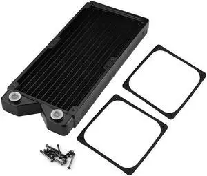 Water Cooling Computer Radiator, 12 Pipe Thick Copper Heat Exchanger Liquid Cooling Radiator 240mmto 28mm/1.1inch Thick Computer Radiator (240) Water Cooling Computer Radiator, 12 Pipe Thick Copper Heat Exchanger Liquid Cooling Radiator 240mmto 28mm/1.1inch Thick Computer Radiator (240)