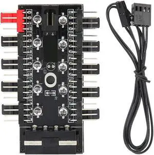 fosa1 PC Chassis Fan Hub, Computer Tempreture Regulator, 4Pin CPU Cooling Hub, Fan Chassis Fan, Fan Speed Controller, Case Fan for Computer Cases with PWM Cable(4D) fosa1 PC Chassis Fan Hub, Computer Tempreture Regulator, 4Pin CPU Cooling Hub, Fan Chassis Fan, Fan Speed Controller, Case Fan for Computer Cases with PWM Cable(4D)