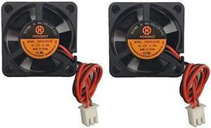 30mm 3010 30x30x10mm 1.2in. fan 12V DC Brushless Long Life Dual Ball Bearing Cooling Fan for 3D Printer,Computer or Other Small Appliances Series Repair Replacement 2Pin UL Certified (2packs 10000RPM)