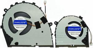 ZHAWULEEFB Replacement New Laptop CPU+ GPU Cooling Fan Cooler Notebook PC for Dell G3 G3-3579 3779 G5-5587 G3-3776 DFS481105F20T FKLD DFS200105B60T FKJP DC 5V 0.5A