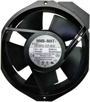 NMB-MAT Fan 5915PC-12T-B30 15038PB-A1L-EP AC115V 35/32W 17Cm 17238 AC Frequency Axial Cooling Fan