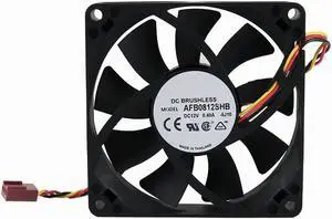 Twinklebay 80x15mm Cooling Fan, Replace AFB0812SHB DC Brushless Cooling Fan, 80mm by 80mm by 15mm with TX3 Connector (DC12V 0.4A)