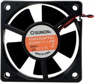 KDE2406PTS3 SUNON 24V 1.4W 6025 6cm 2-Wire Inverter Cooling Fan