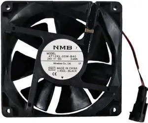 NMB-MAT Fan 4712KL-05W-B40 PR1 24V 0.48A 120 X120 X38MM 2 Lines for ABB Frequency Inverter Cooling Fans