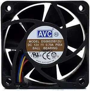DS06025B12U Fan AVC DS06025B12U 12V 0.7A 6025 4-Wire Cooling Fan