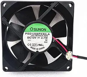 PSD1208PKB3-A 12V 80MM SUNON Fan DC12V 2.7W 8020 Chassis Server Cooling Fan