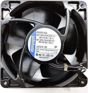 EBM PAPST Fan 4650N-465 120X120X38MM 230V ebmpapst All-Metal High Temperature Resistance Cabinet Cooling Fan EBM PAPST Fan 4650N-465 120X120X38MM 230V ebmpapst All-Metal High Temperature Resistance Cabinet Cooling Fan