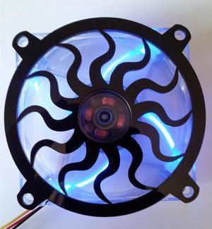 Custom Acrylic Sun Spiral Computer Fan Grill 200mm