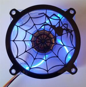 Custom Black Widow Web Computer Fan Grill 200mm