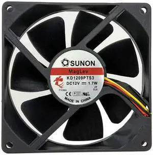 for SUNON KD1209PTS3 DC12V 1.7W 9CM Cooling Fan