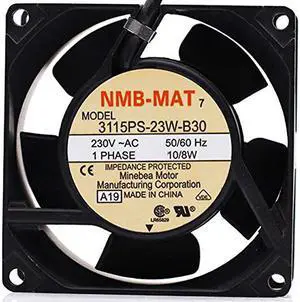 3115PS-23W-B30 230V 10/8W 8CM AC Cabinet Fan