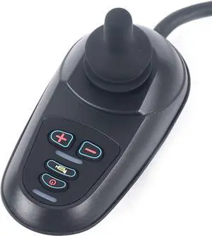 Joystick Controller, 24V DC Waterproof Electric Power Wheelchair Controller Part Accessories 4 Keys Joystick, Drive Wheelchair Parts LED Command Joystick