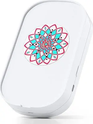 Mouse Jiggler Undetectable, Automatic Mouse Mover Device for Computer Laptop Awakening, No Software & Driver with ON/Off Switch Mouse Shaker, Work from Home Must Haves (Flower)