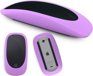 Silicone Mouse Cover for Apple Magic Mouse III iMac Mouse Cover Case Apple Mouse 2 SkinAntiDrop Mouse GloveLavender Purple