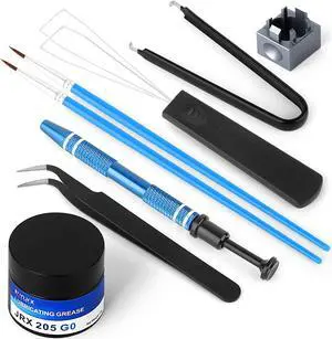 RUNJRX Keyboard Lube Kit and Switch Lube 15g/0.53oz JRX-205 G0 with Switch Opener Tweezers for Custom Keyboard RUNJRX Keyboard Lube Kit and Switch Lube 15g/0.53oz JRX-205 G0 with Switch Opener Tweezers for Custom Keyboard