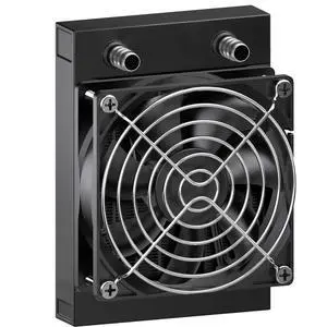 Clyxgs Water Cooling Radiator, 8 Pipe Aluminum Heat Exchanger Radiator with Fan for PC CPU Computer Water Cool System DC12V 80mm Black Clyxgs Water Cooling Radiator, 8 Pipe Aluminum Heat Exchanger Radiator with Fan for PC CPU Computer Water Cool System DC12V 80mm Black