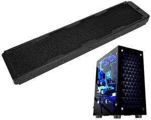 Gearwell Water Cooling Radiator, 18-Tube Aluminum Liquid Cooling Heat Exchanger for PC CPU Cooler, Computer Water Cooling Heatsink for Gaming PC Custom Loop System and Desktop ATX Case Gearwell Water Cooling Radiator, 18-Tube Aluminum Liquid Cooling Heat Exchanger for PC CPU Cooler, Computer Water Cooling Heatsink for Gaming PC Custom Loop System and Desktop ATX Case