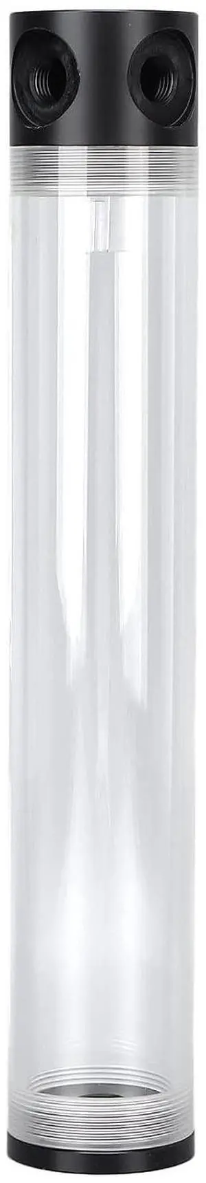 300mm Cylindrical Acrylic Water Cooling Reservoir, G1/4in Thread, Low Noise, Stable Connection for PC Water Cooling System 300mm Cylindrical Acrylic Water Cooling Reservoir, G1/4in Thread, Low Noise, Stable Connection for PC Water Cooling System