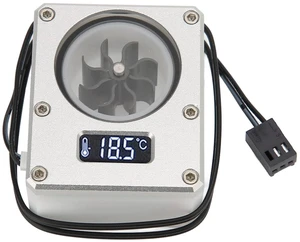 PC Meter, Computer Meter with LCD Di, G1/4 Thread Indicator, 3pin Interface for PC System, LIC Proof (Silver) PC Meter, Computer Meter with LCD Di, G1/4 Thread Indicator, 3pin Interface for PC System, LIC Proof (Silver)