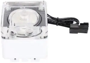 Computer Water Pump, 3000RPM Fast Heat Dissipation Computer Pump 800l H Move 3.5 Meters for PC Water Cooling Systems (White) Computer Water Pump, 3000RPM Fast Heat Dissipation Computer Pump 800l H Move 3.5 Meters for PC Water Cooling Systems (White)
