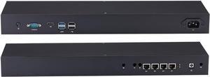 Q355G4 Rackmount Soft Router Intel Core i5 5200u Dual Core Server with 4 Intel Gigabit LAN pfSense OPNsense Firewall Support AES-NI 8G RAM 512G SSD