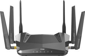 D-Link DIR-X5460 EXO AX5400 Wi-Fi 6 Router with Gigabit Ethernet Ports, MU-MIMO, Band Steering, 1024 QAM, OFDMA, WPA3, Firewall, Parental Controls and Speedtest. Works with Alexa/Gooogle Assistant.
