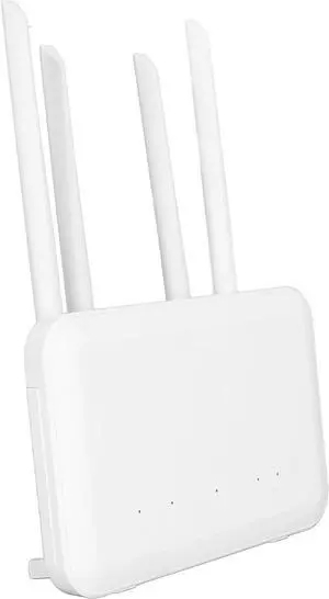 4G LTE WiFi Router with SIM Card Slot, Modem Router with 4 External Antennas WAN Port and WiFi Hotspot, for Europe Asia Africa (US Plug)