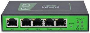 InHand Networks IR305 Industrial Iot LTE 4G VPN Router, 5 Ethernet port,dual sim, Wan failover, serial port, Remote Connection,Link backup, Mu-mimo,VLAN, for AT&T, T-Mobile & Verizon(CAT4 & RS232/485)