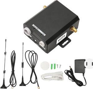 Industrial 4G LTE Router, 150Mbps 4G LTE SIM Card Router, Nano SIM Card Insertion with 2 Antennas, Support 16 WiFi Users. (US Plug)