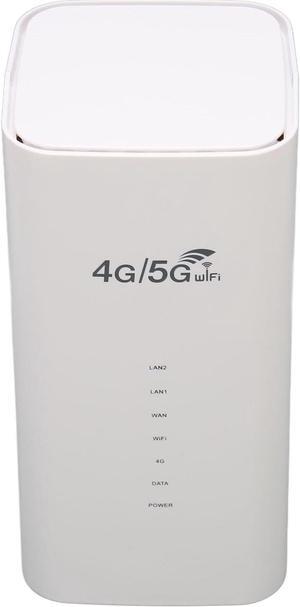 4G LTE Router 100-240V Up to 32 User Wireless WiFi Router Signal Conversion White 4 Antennas for Office Business (US Plug)