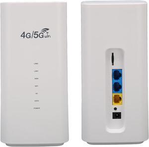 4G LTE Router Mobile WiFi Hotspot with SIM Card Slot 4 Antenna, Up to 32 Users Sharing, High Speed Wireless Network CPE WiFi Router for Office Travel Car Outdoor Phone Tablet (US Plug)