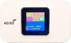 Mobile WiFi Hotspot, Portable Travel WiFi with LED Display, 150Mbps High Speed Pocket WiFi Device, Supports 10 Device Connections