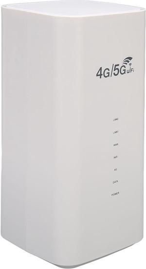 4G LTE WiFi Router, Wireless WiFi Router with 4 Antenna, Wireless WiFi CPE WiFi Router with SIM Card Slot, Up to 32 Users, Cellular and Wired Dual Backup, for Home Internet or Hots (US Plug)