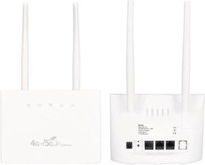 4G LTE WiFi Router, 4G Modem Router with WAN LAN Ports and 300Mbps High Speed Transmission, Wirelessly Router for Home, Factory, Office, Warehouse, for Americas Europe Asia