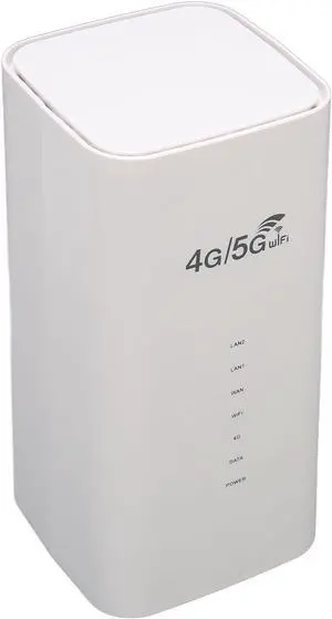 Wireless WiFi Router, White 100-240V 4G LTE Router Heat Dissipation for Remote Area for Studio (US Plug)