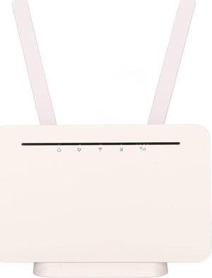 Zunate 4G LTE CPE Router 300Mbps, 50 to 60Hz Wireless WiFi Router with Sim Card Slot, 4 Built in Antennas, 2 SMA J1.5 Ports, for Mobile Phones Tablets(#1)